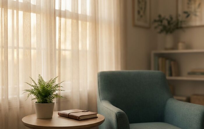 Winnetka CA Drug Rehab: Inside Regal Treatment's Luxury Recovery Program 6 Calm private consultation room representing Regal Recovery's confidential addiction treatment admissions process